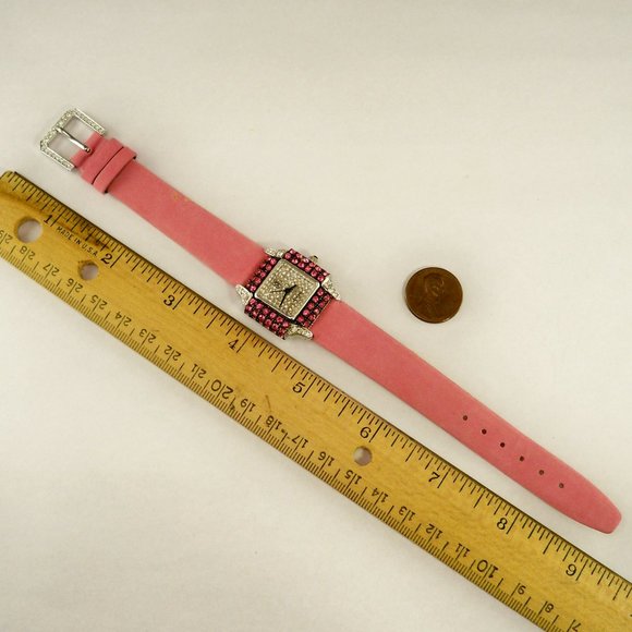 Victoria Wieck Pink Crystals, Pink Band Watch main image 4